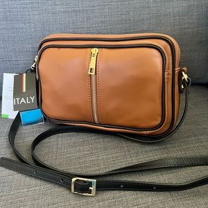 NWT ISADORA LEATHER CROSSBODY SHOULDER BAG